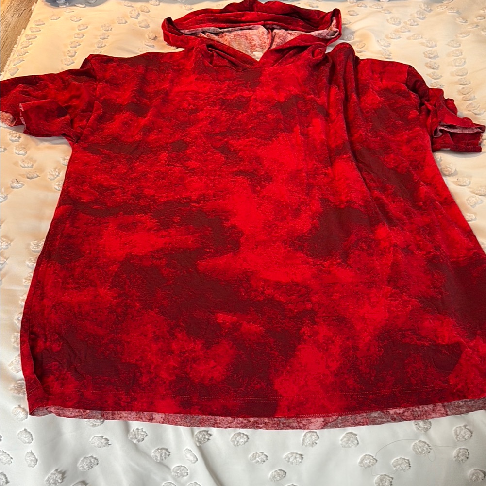 Lularoe Red Hooded Sweatshirt